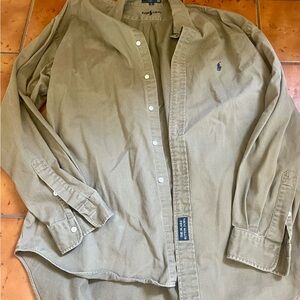 Ralph Lauren Olive Casual Button Down Shirt